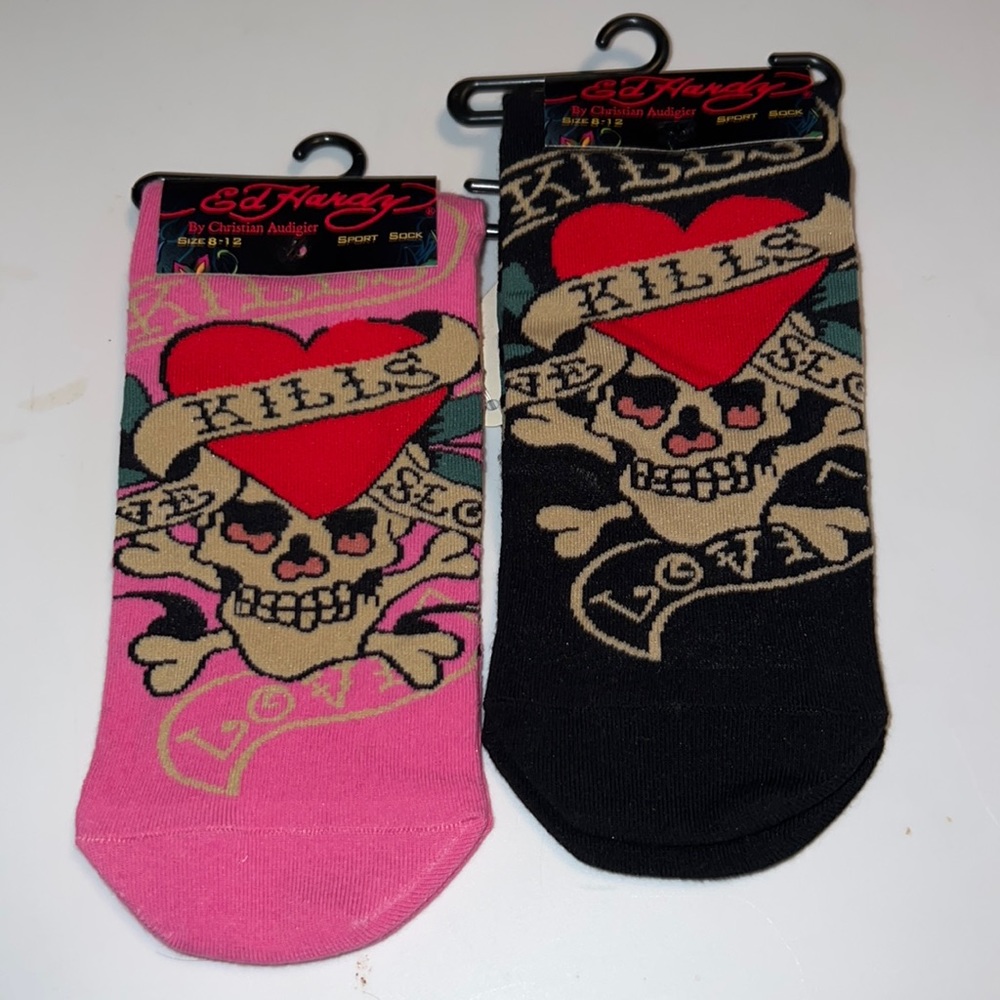 Ed Hardy ankle socks